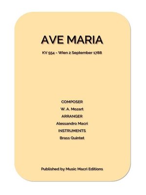 cover image of Ave Maria by Mozart